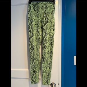 Carbon 38 snake print leggings-small